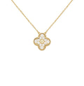 KLEEBLATT DIAMANTHALSKETTE | GOLD