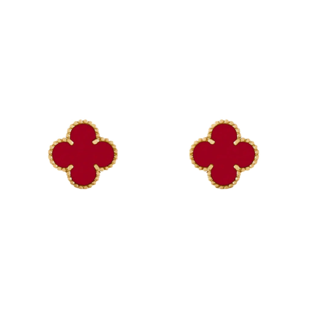 KLEEBLATT OHRRINGE | ROSEGOLD