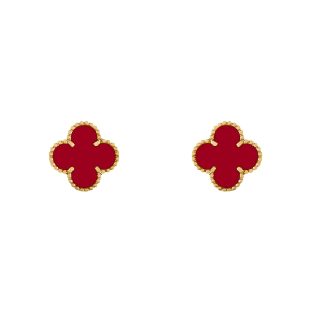 KLEEBLATT OHRRINGE | ROSEGOLD