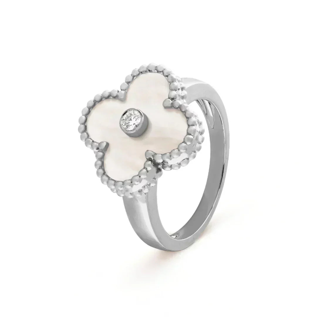 KLEEBLATT RING | SILBER
