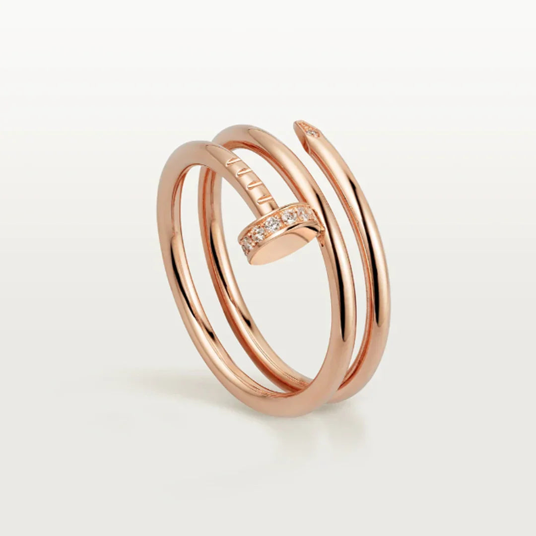 DOPPEL NAGEL RING | ROSEGOLD