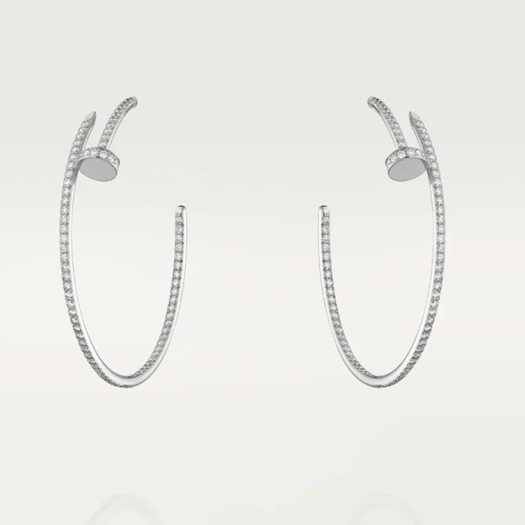 NAIL-OHRRINGE DIAMANT | SILBER
