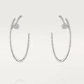 NAIL-OHRRINGE DIAMANT | SILBER