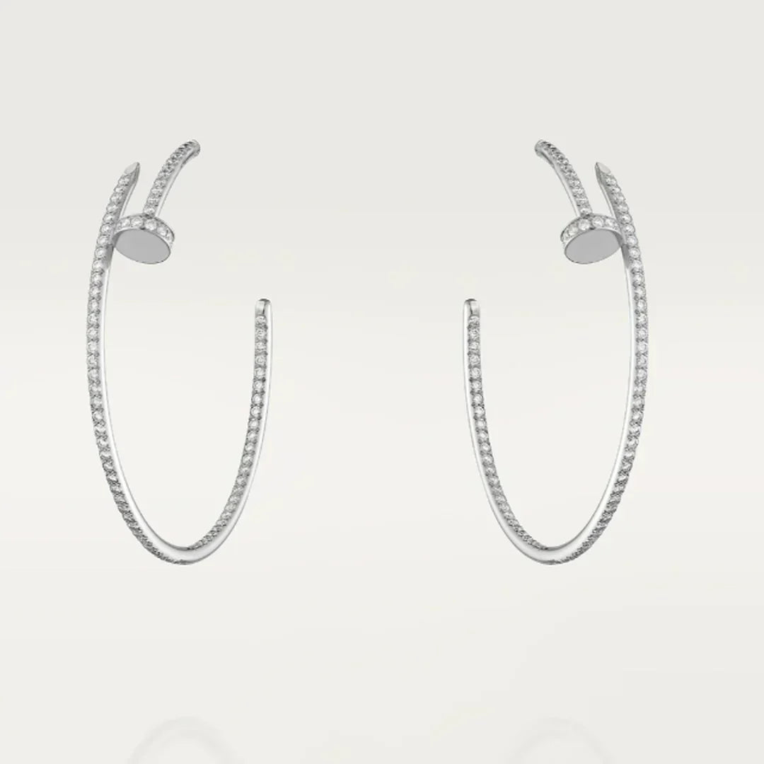 NAIL-OHRRINGE DIAMANT | SILBER