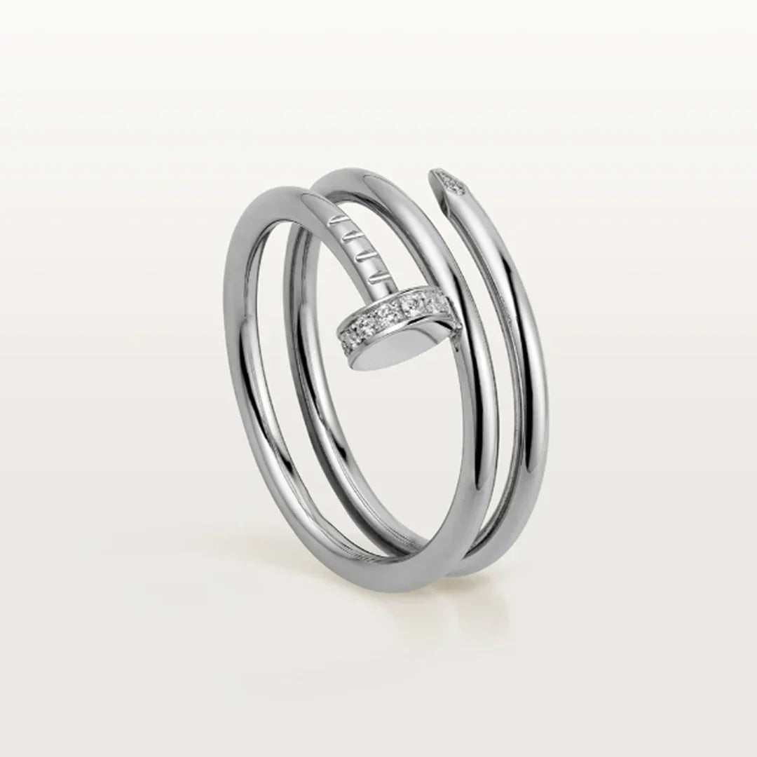 DOPPELTER NAGELRING | SILBER