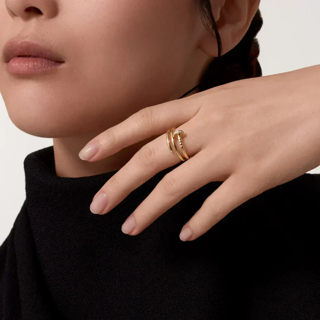 DOPPELTER NAGELRING | SILBER