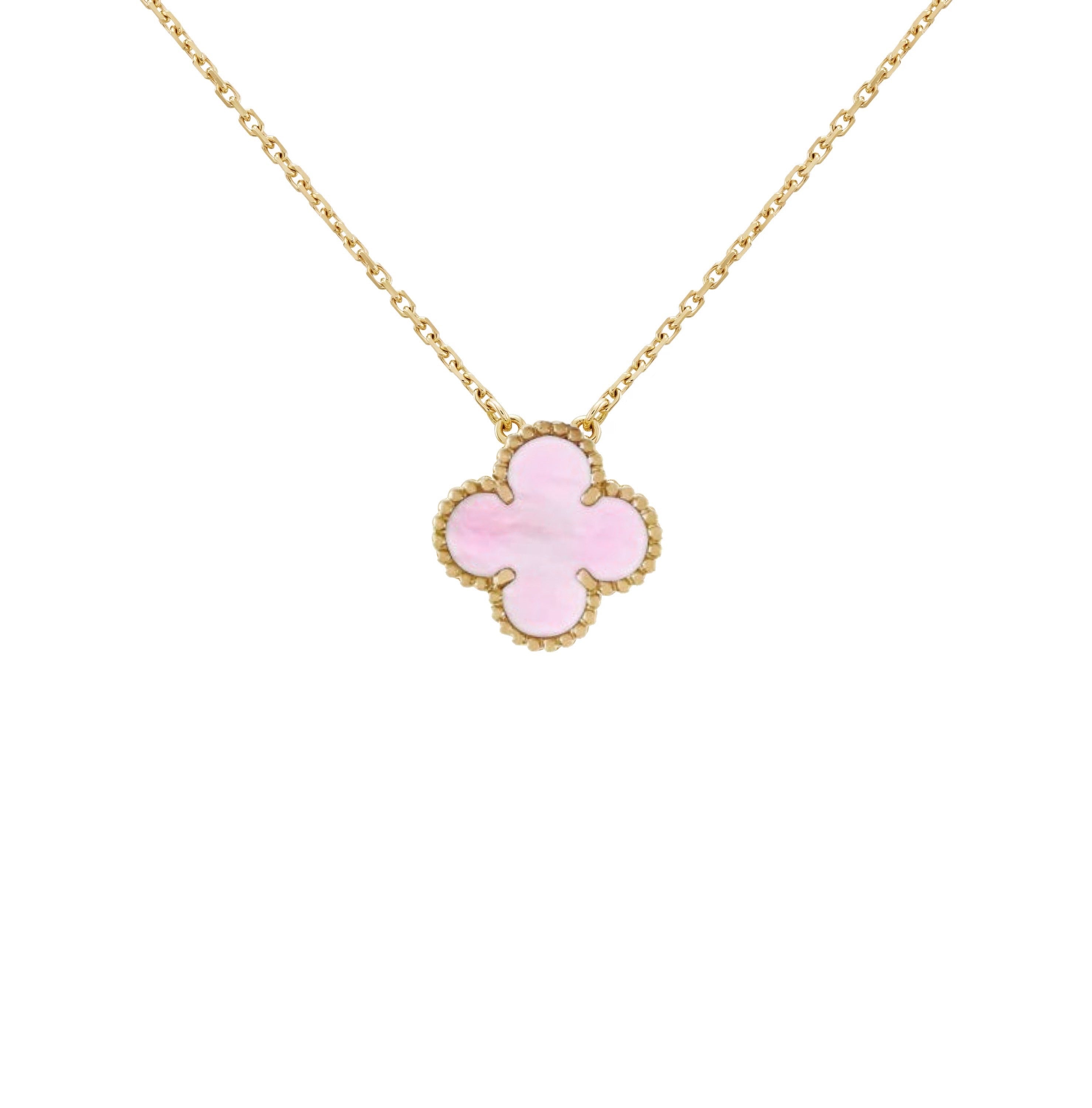 KLEEBLATT HALSKETTEN | ROSÉGOLD