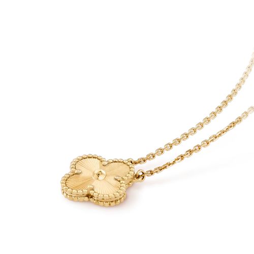 KLEEBLATT HALSKETTEN | GOLD