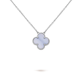 KLEEBLATT HALSKETTEN | LAVENDEL JADE