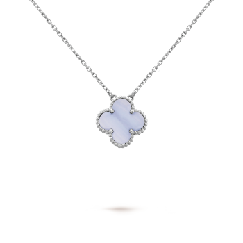 KLEEBLATT HALSKETTEN | LAVENDEL JADE