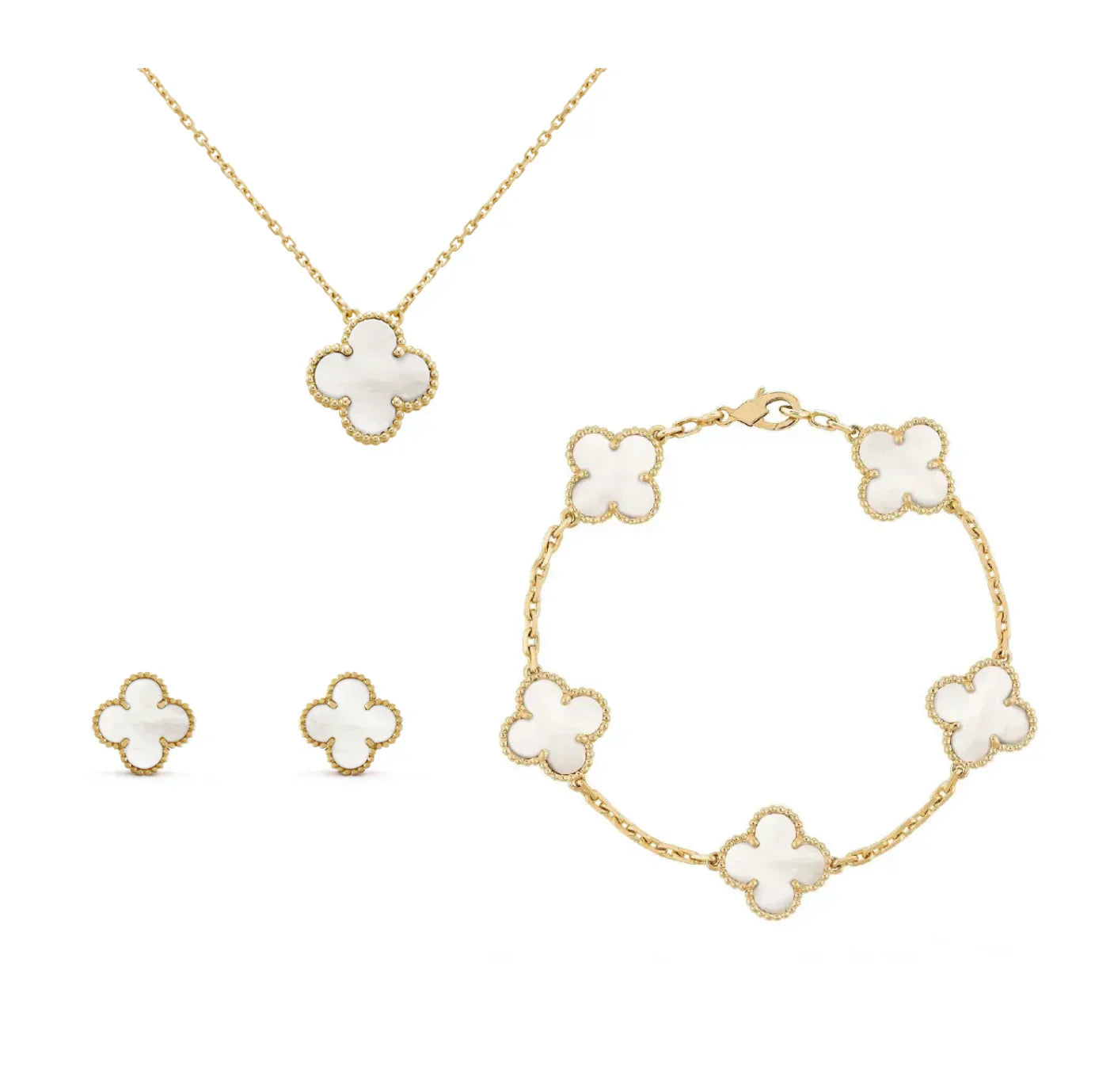 GOLD WEISS LUXE | KLEEBLATT SET