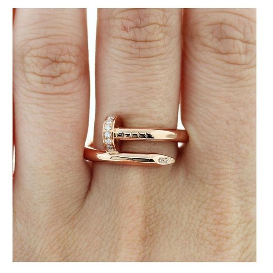 DELUXE NAIL RING | ROSEGOLD