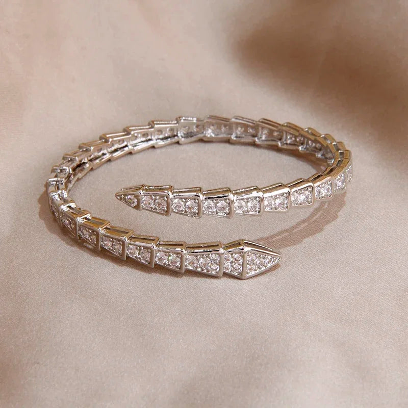 DELUXE SCHLANGENARMBAND | SILBER