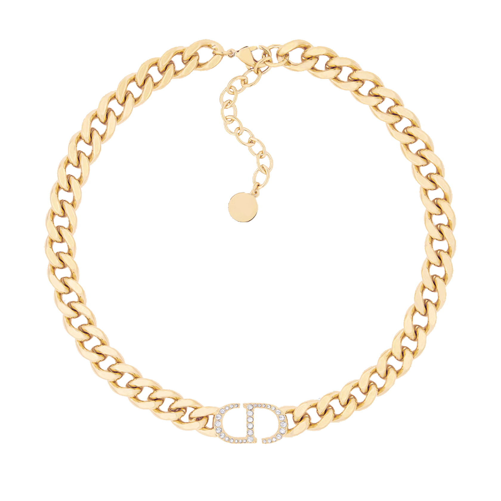 DIANA HALSKETTE DIAMANT - GOLD