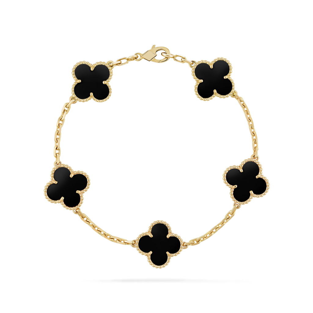 KLEEBLATT ARMBAND | ONYX