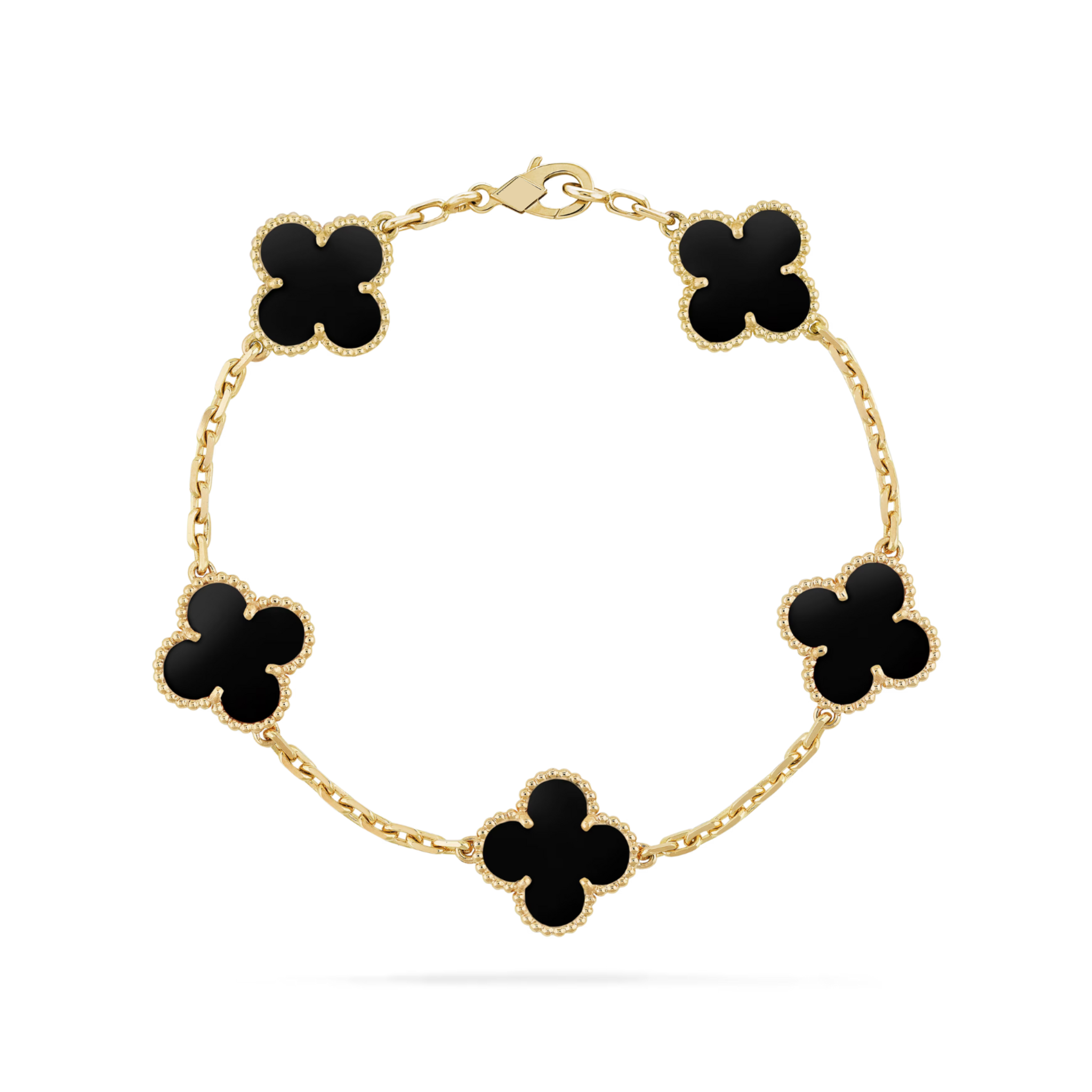 KLEEBLATT ARMBAND | ONYX