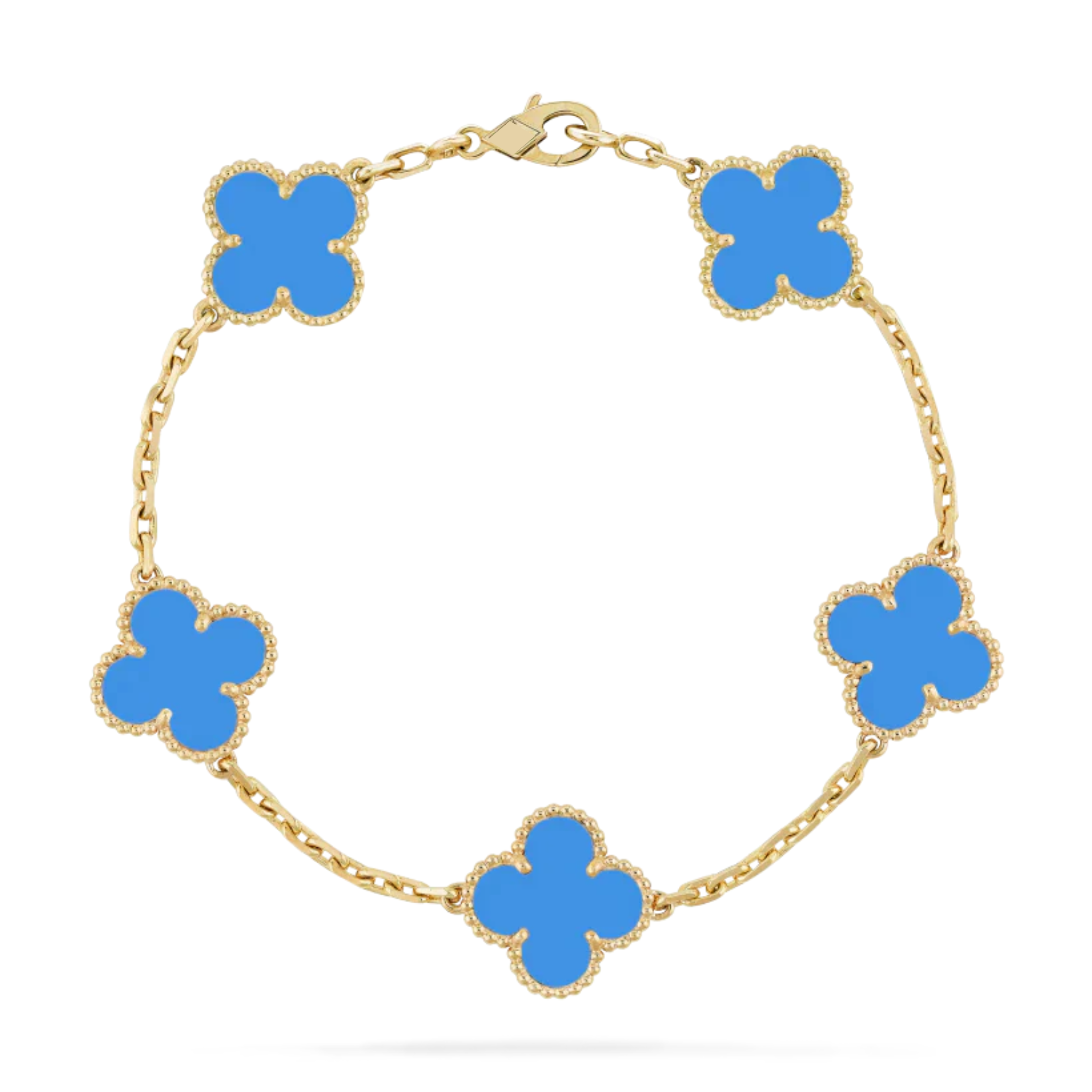 KLEEBLATT ARMBAND | KÖNIGSBLAU