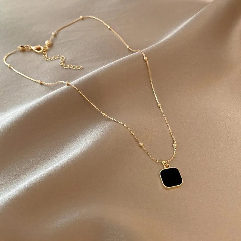 HALSKETTE | GOLD ONYX