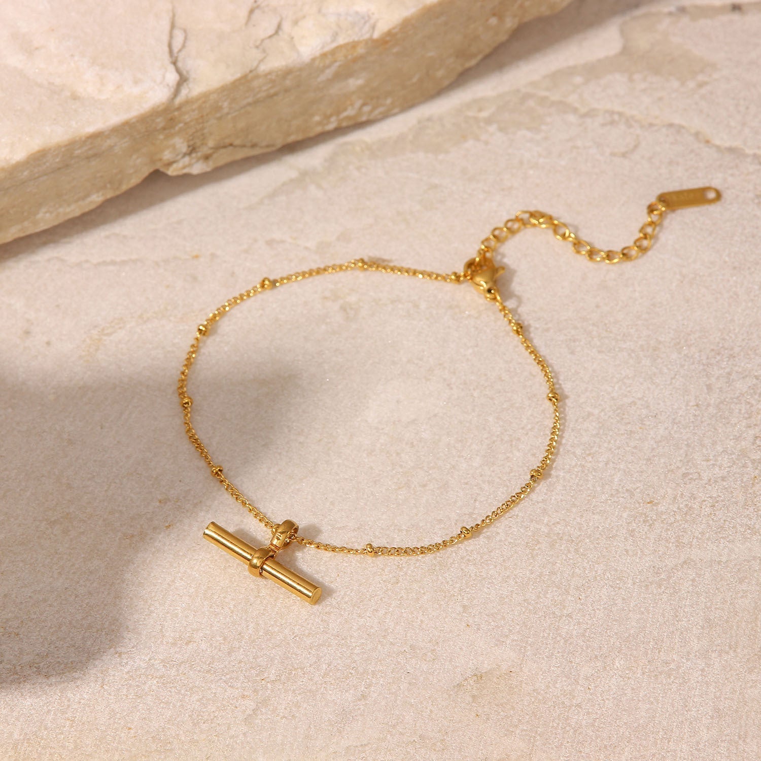 VALENTINSTAG GOLD ANKLETT