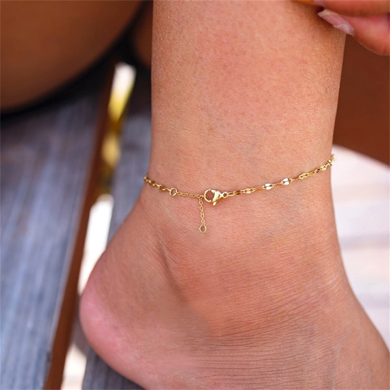 CHARLOTTE GOLD ANKELKETTE