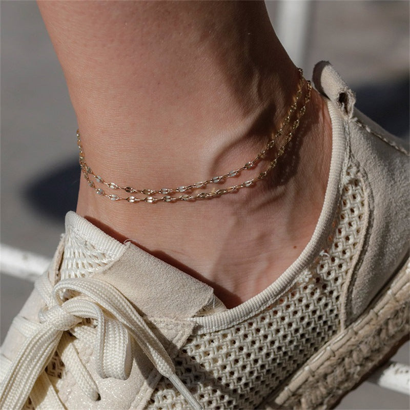 CHARLOTTE GOLD ANKELKETTE