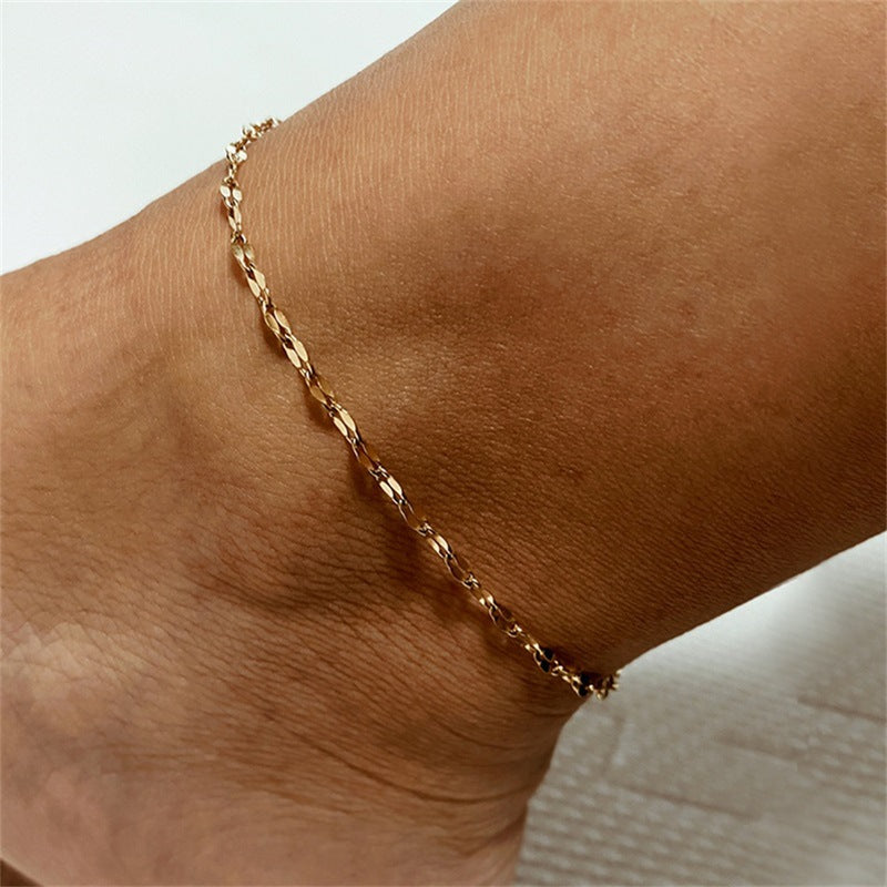 CHARLOTTE GOLD ANKELKETTE