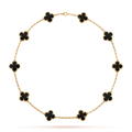 KLEEBLATT HALSKETTEN 10 | ONYX