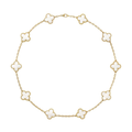 KLEEBLATT HALSKETTEN 10 | WEISSGOLD