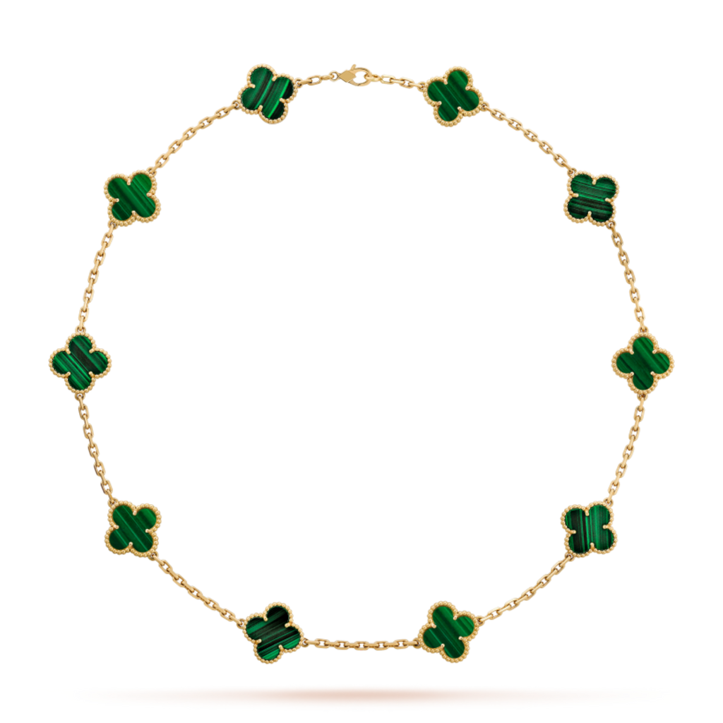 KLEEBLATT HALSKETTEN 10 | EMERALD