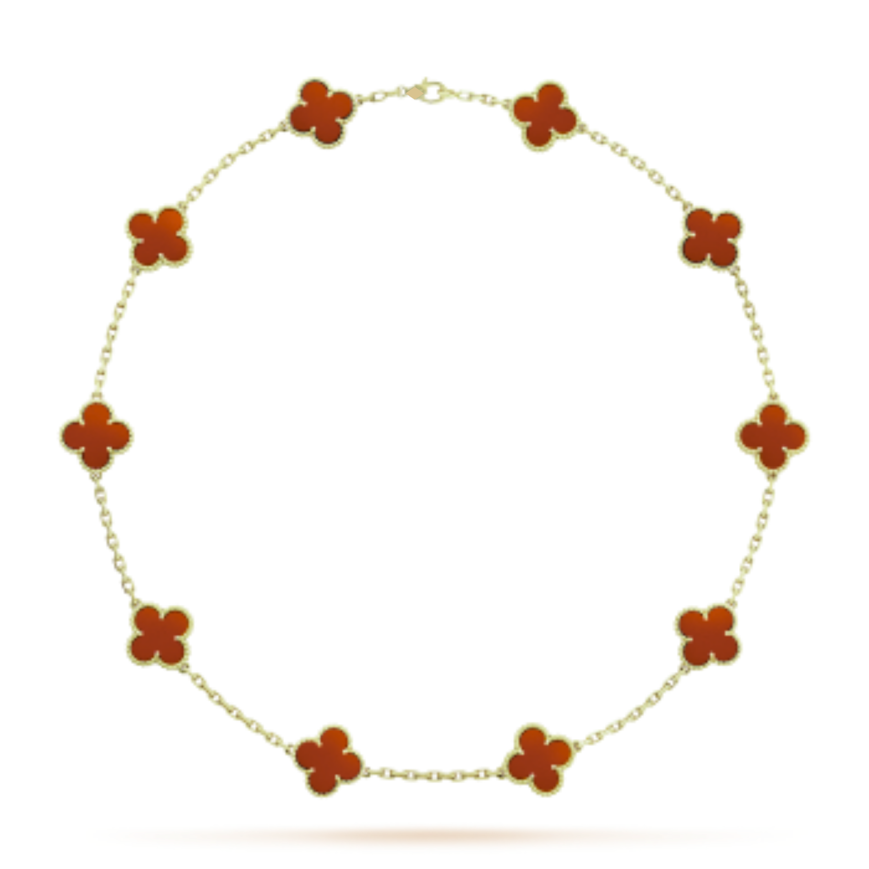 KLEEBLATT HALSKETTEN 10 | RUBIN