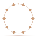 KLEEBLATT-DIAMANT-HALSKETTE 10 | ROSEGOLD