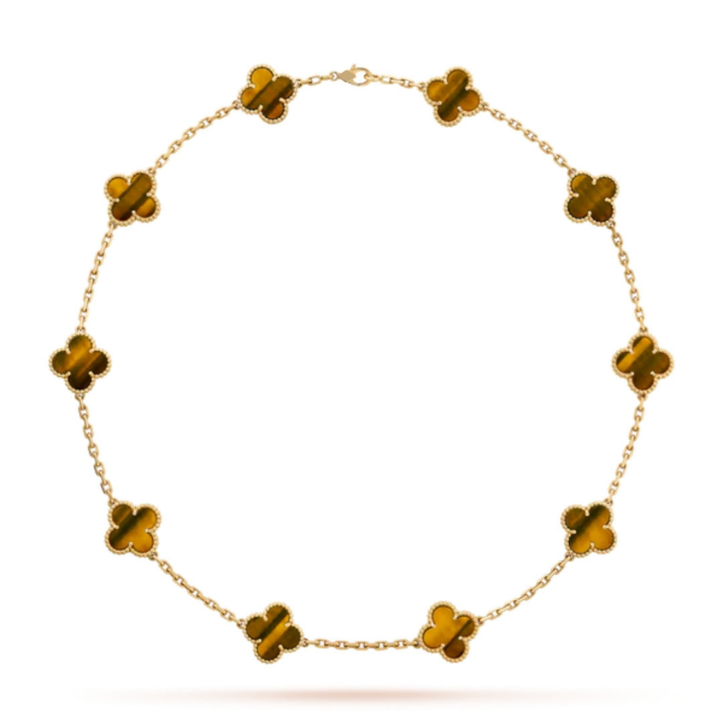 KLEEBLATT HALSKETTEN 10 | AMBER