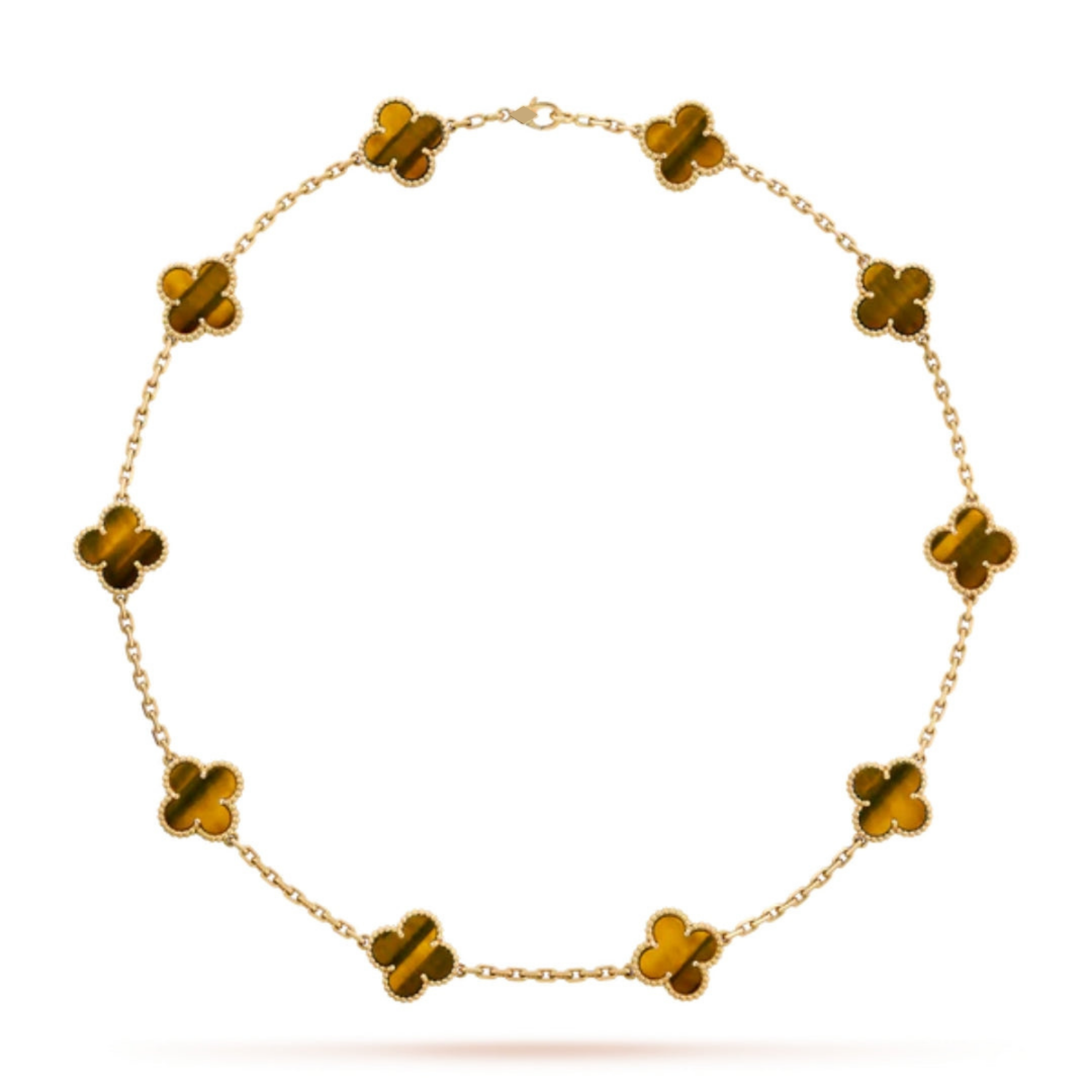 KLEEBLATT HALSKETTEN 10 | AMBER