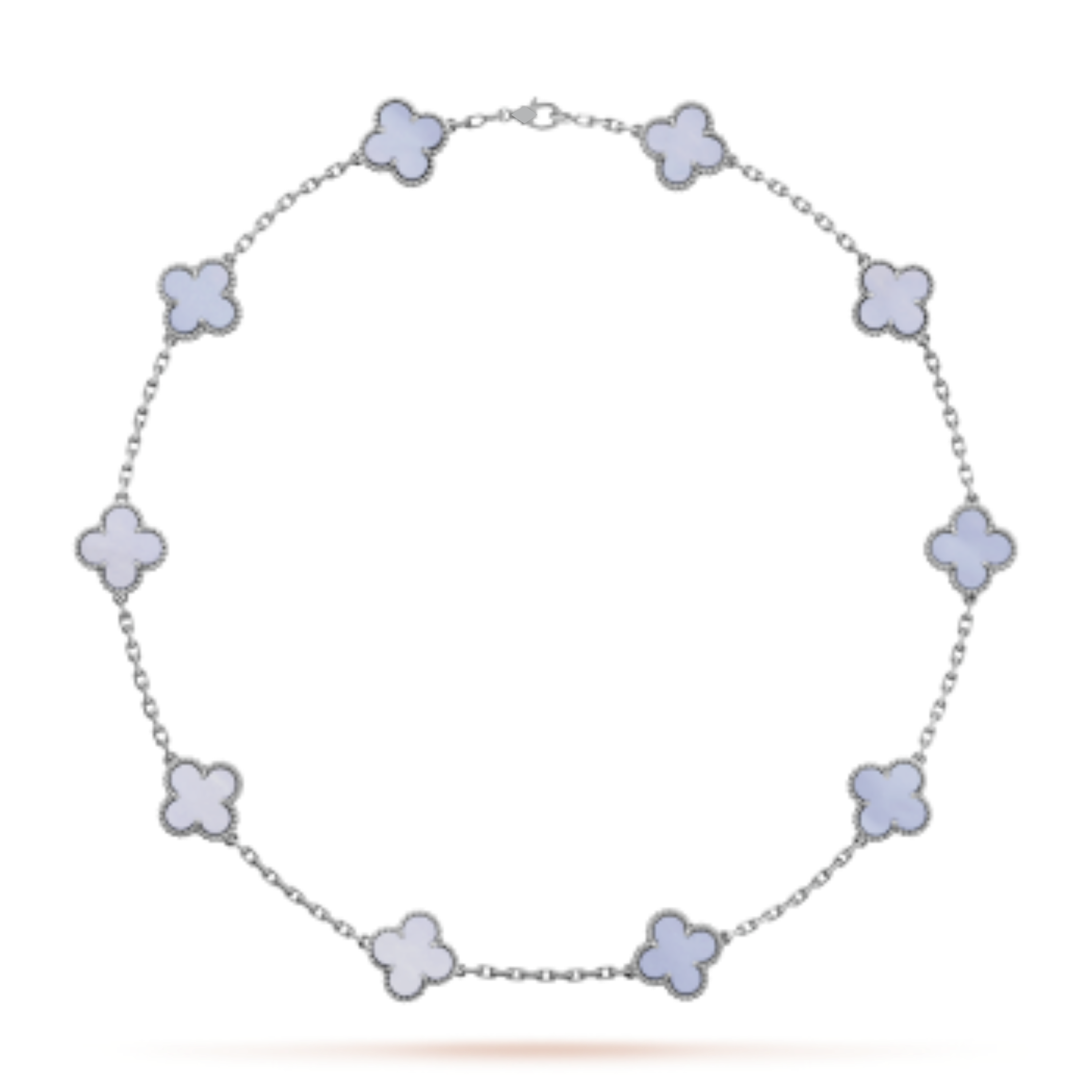 KLEEBLATT HALSKETTEN 10 | LAVENDEL JADE