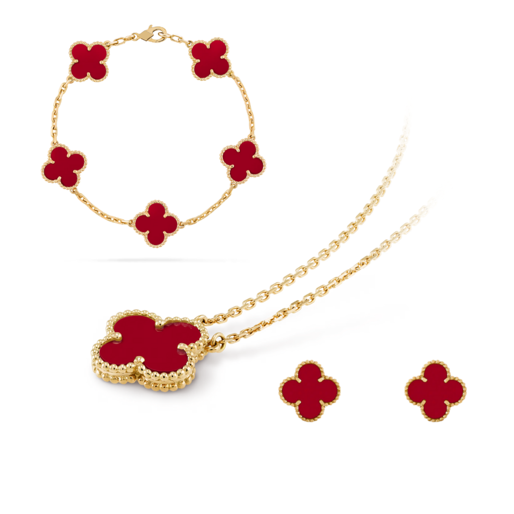GOLD ROT LUXE | KLEEBLATT SET