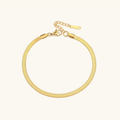 GIA GOLD HERRINGBONE FUSSKETTE