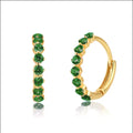 DIE SCHICKEN OHRRINGE | GOLD EMERALD