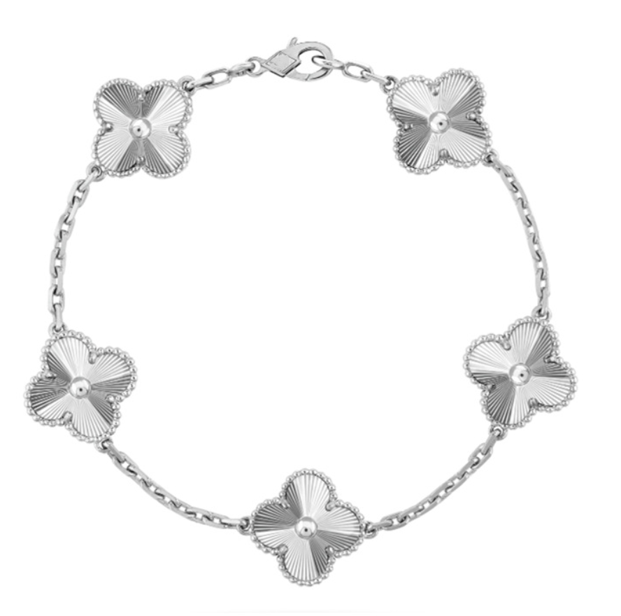 KLEEBLATT ARMBAND | SILBER