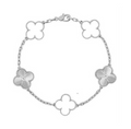 DELUXE KLEEBLATT ARMBAND | SILBER