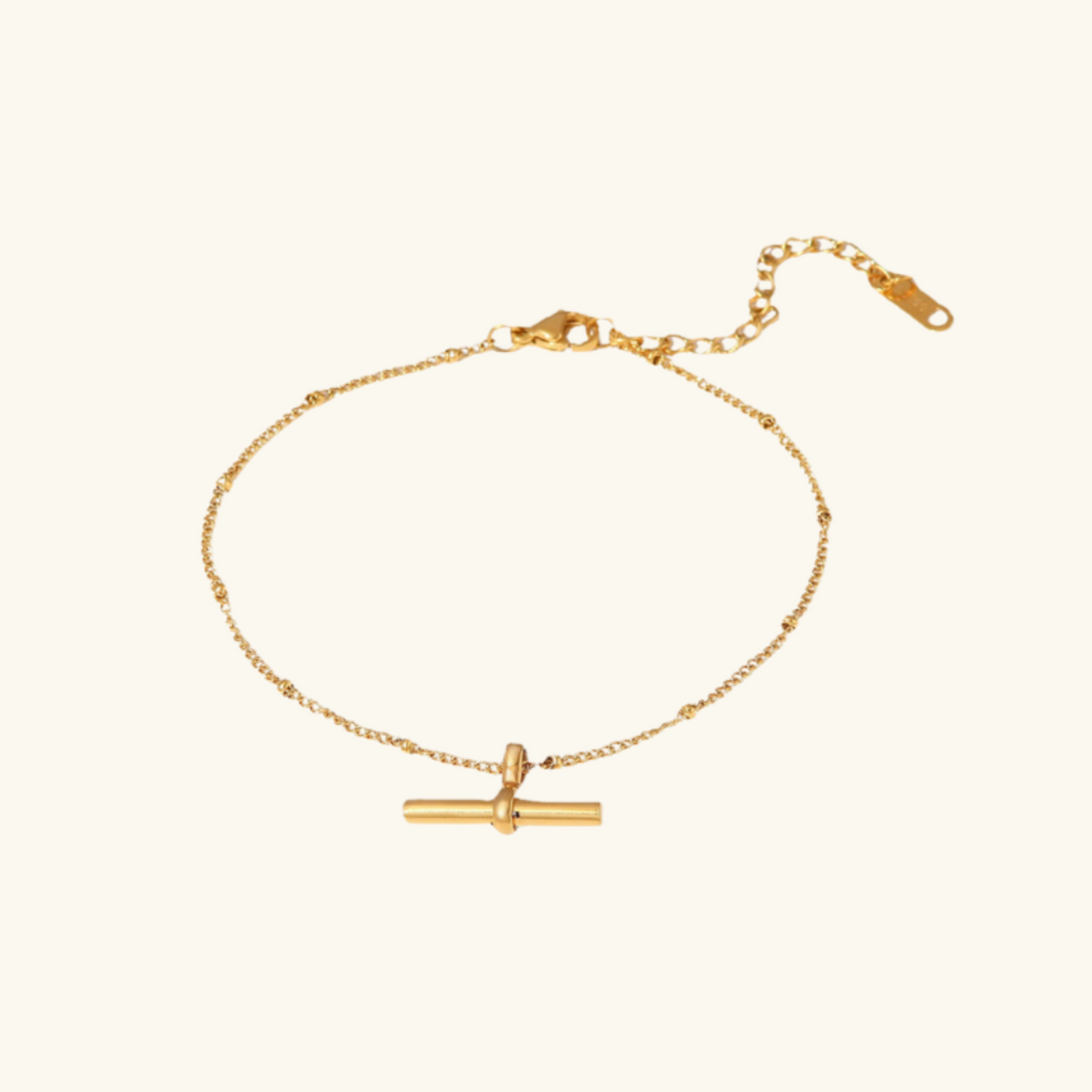 VALENTINSTAG GOLD ANKLETT