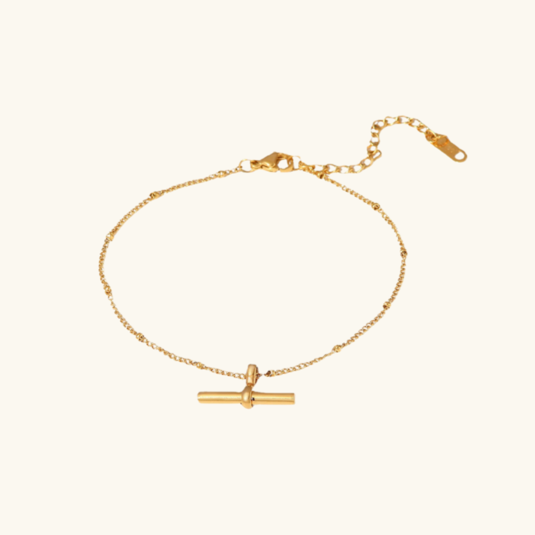 VALENTINSTAG GOLD ANKLETT