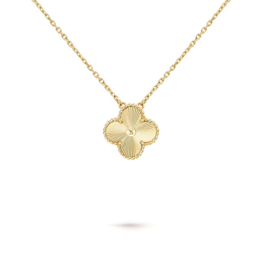 KLEEBLATT HALSKETTEN | GOLD