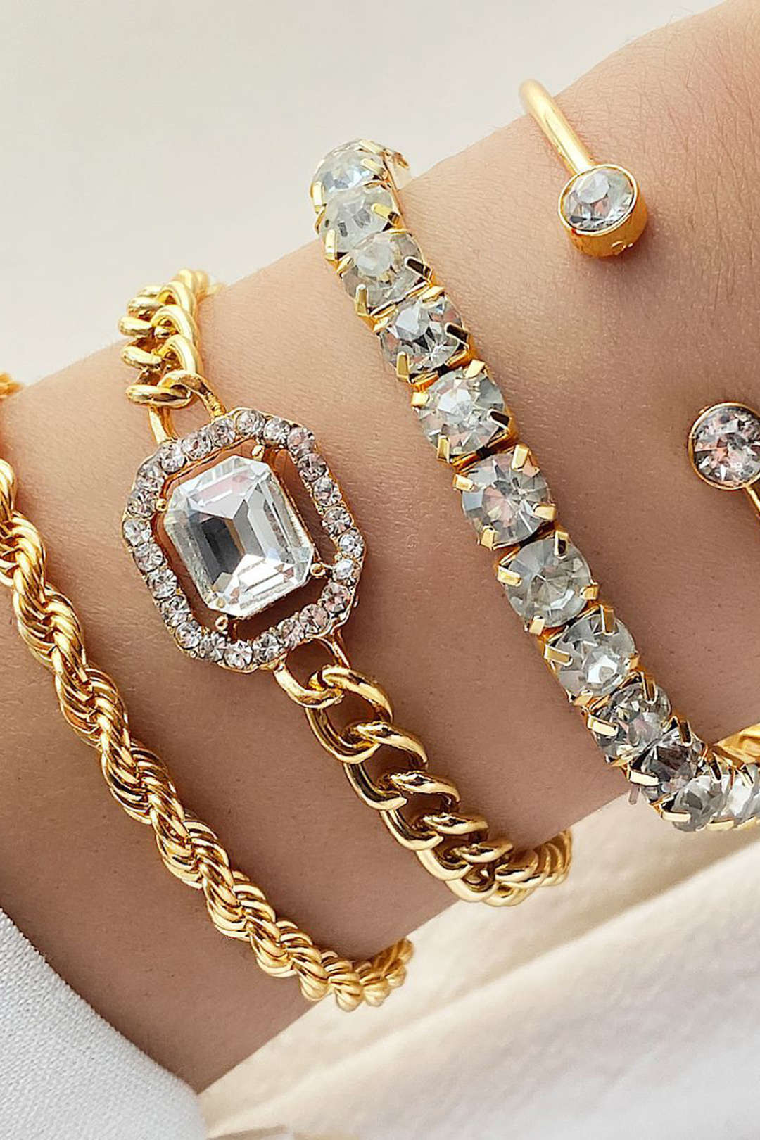 DAS ELEGANTE SET ARMBAND | GOLD