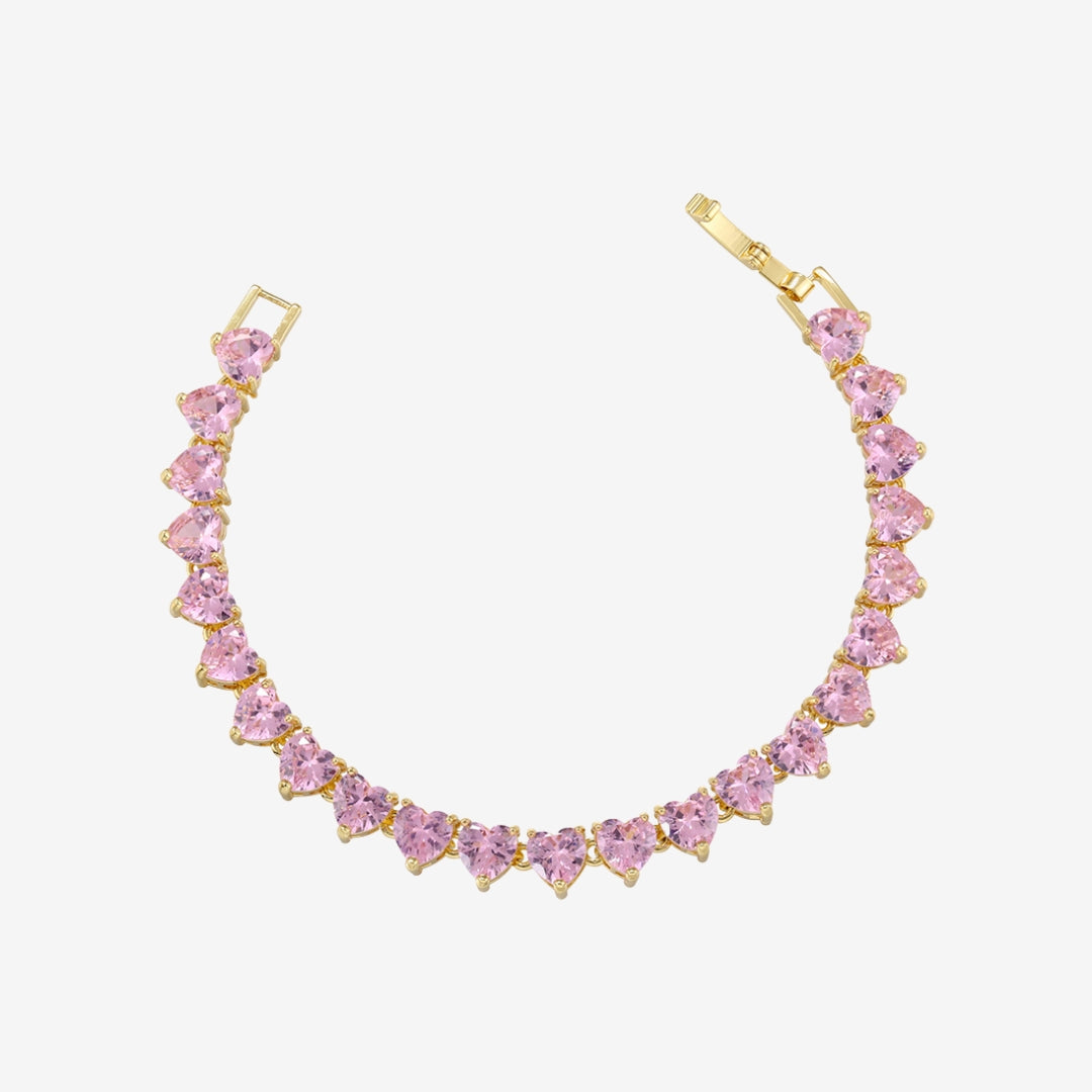 SENCE ARMBAND | ROSE QUARZ GOLD