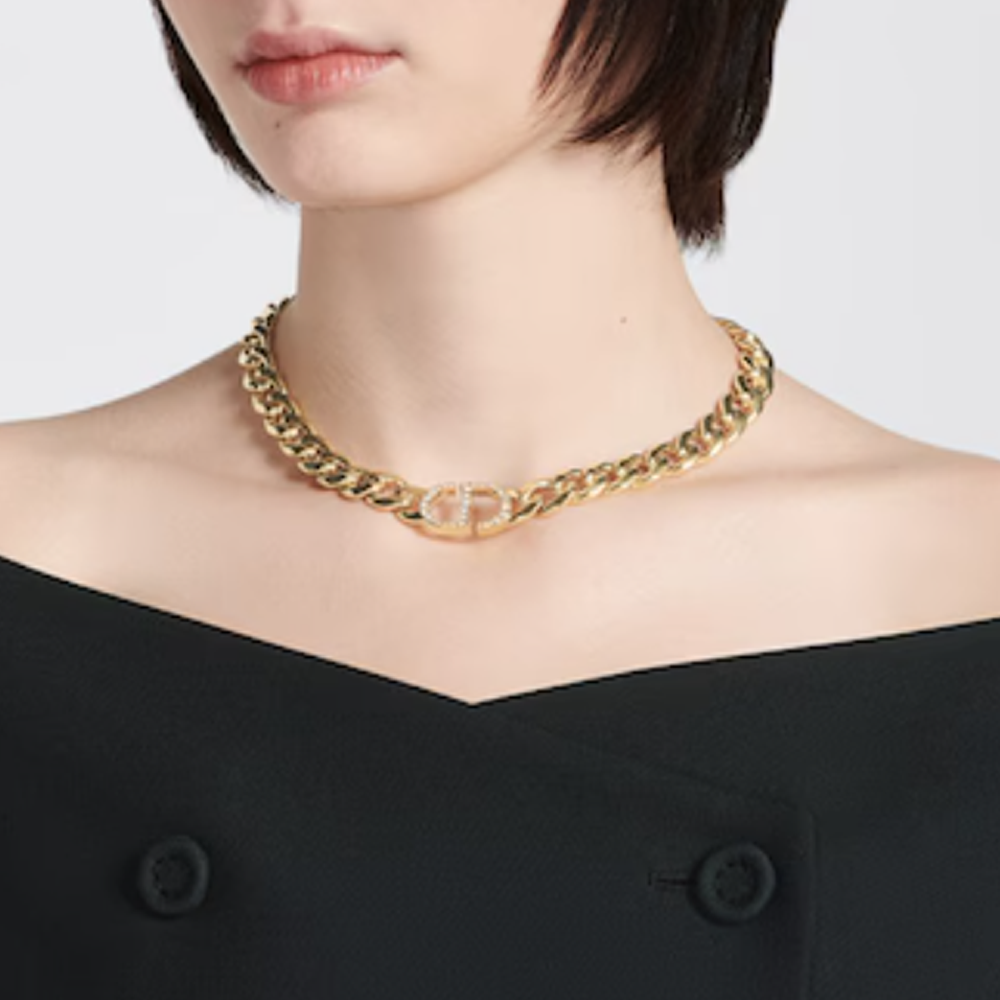 DIANA HALSKETTE DIAMANT - GOLD