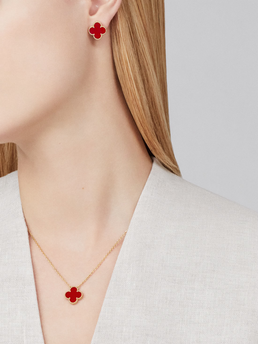 KLEEBLATT NECKLACE | ROSEGOLD